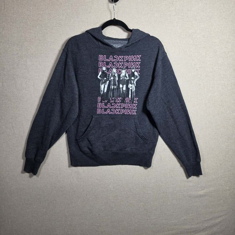 BLACKPINK Black Hoodie Womens Size Small K-pop Group - Picture 1 of 8